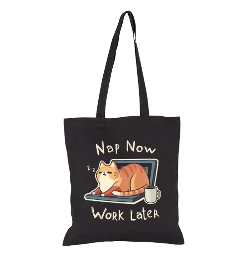 Borsa di tela priori ties nap - pro crastination simp