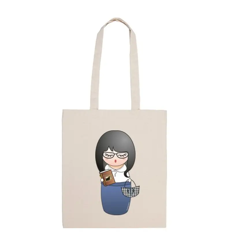 Borsa di tela psicologo kokeshi