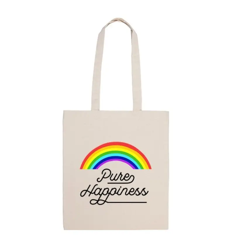 Borsa di tela pura felicità