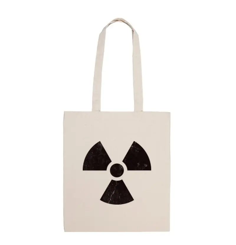 Borsa di tela radioattivo