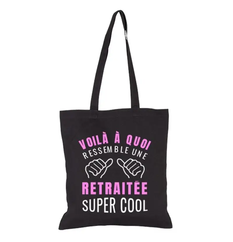 Borsa di tela regalo di tee shirt pensionato trendy