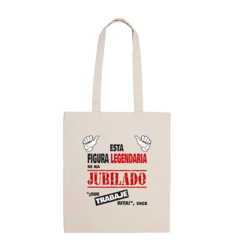 Borsa di tela regalo divertentitente per la pensione