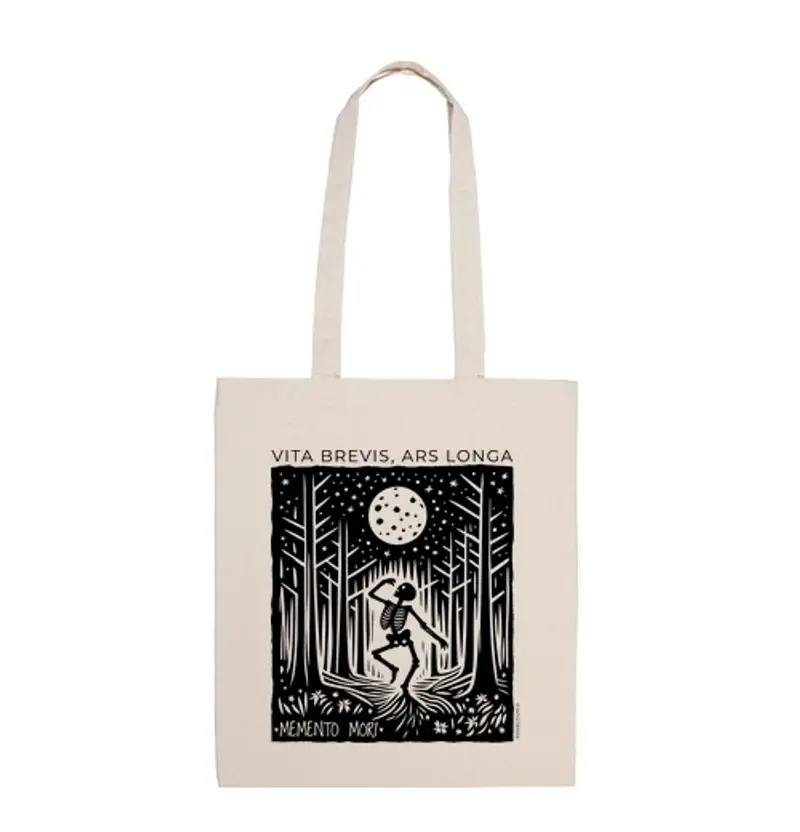 Borsa di tela ricordo mori - nero