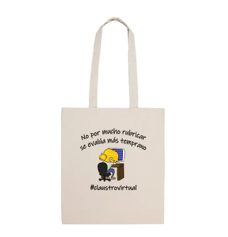 Borsa di tela rubriche nere