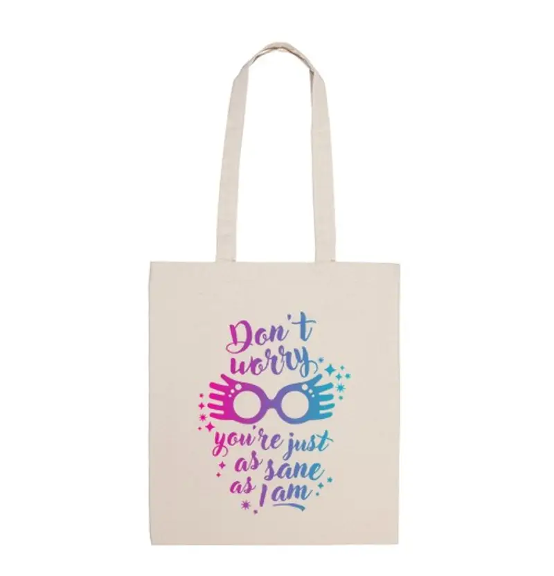 Borsa di tela sano di mente quanto me