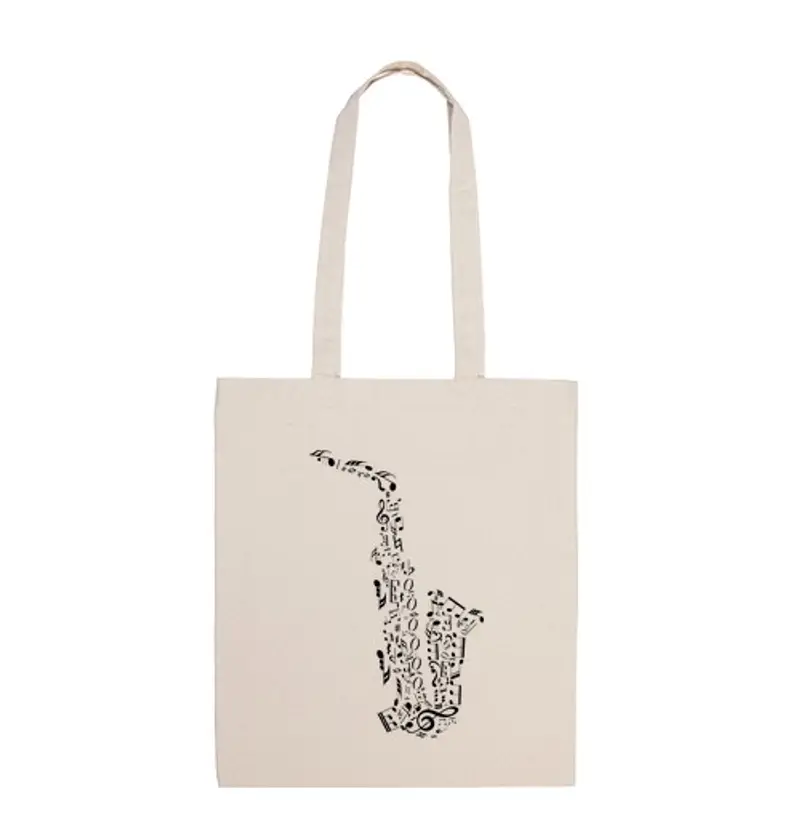 Borsa di tela sax musicale