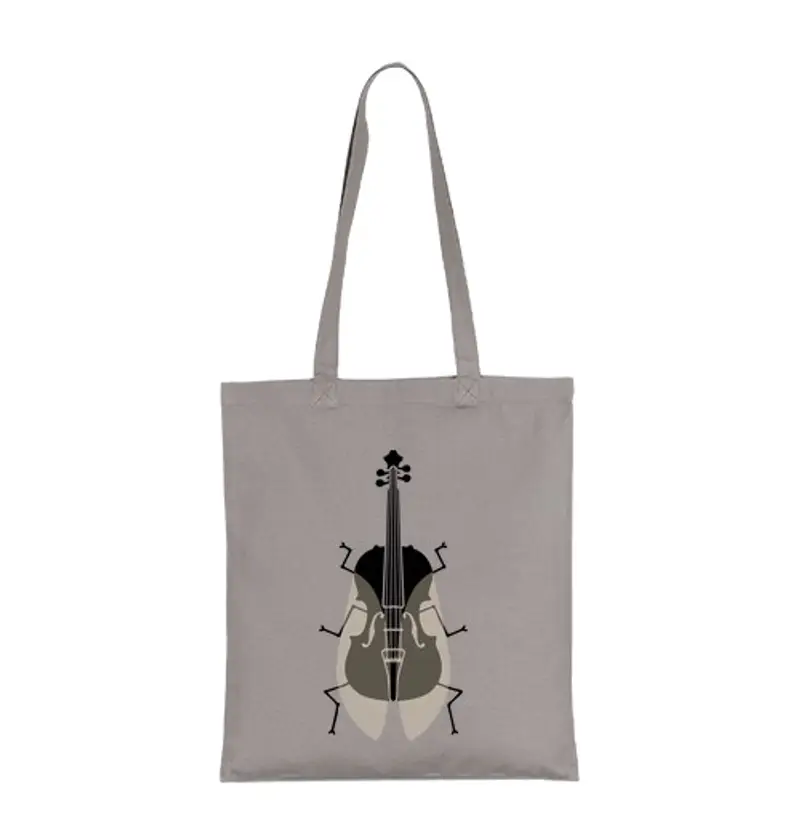 Borsa di tela scaraboo di violoncello