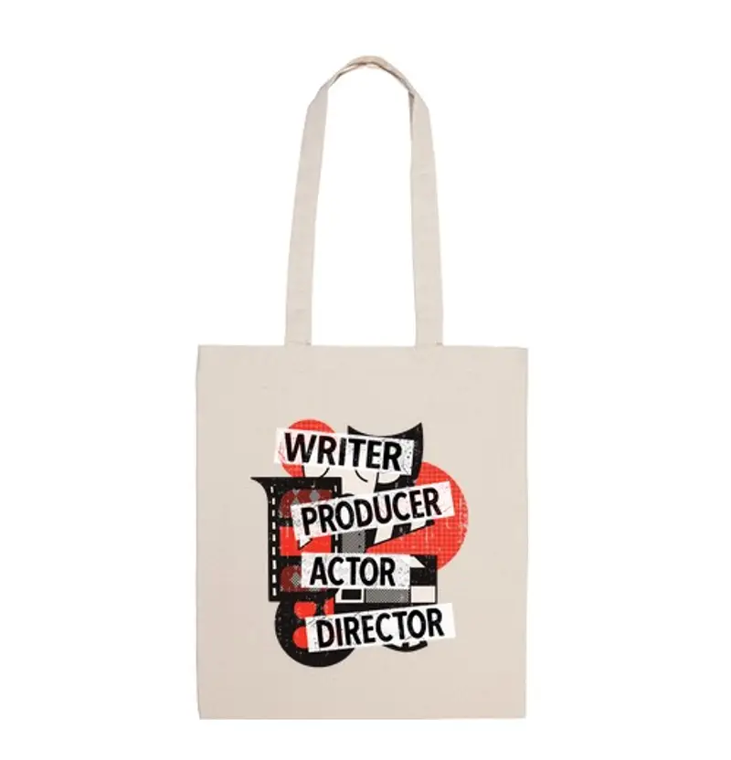 Borsa di tela scrittore produttore attore regista