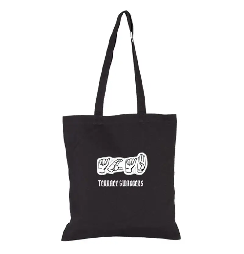 Borsa di tela segni di rifinitura borsa in tela