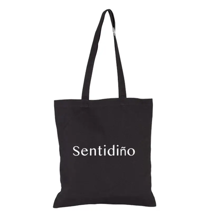 Borsa di tela sentito, buon senso, cautela.