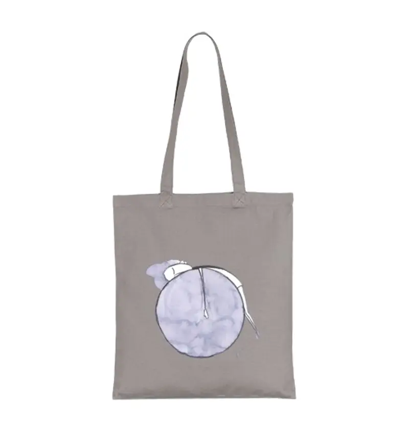 Borsa di tela Shopper di stoffa, colore grigio