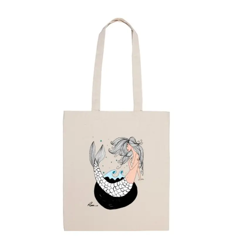 Borsa di tela sirena
