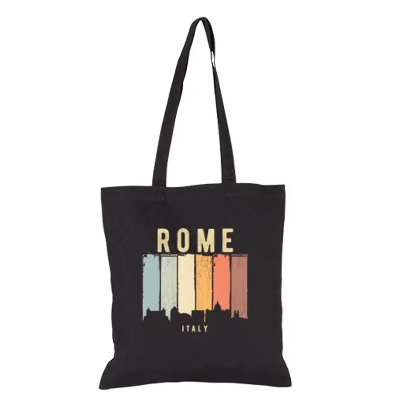 Borsa di tela skyline roma italia