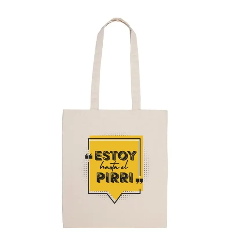 Borsa di tela sono stufo