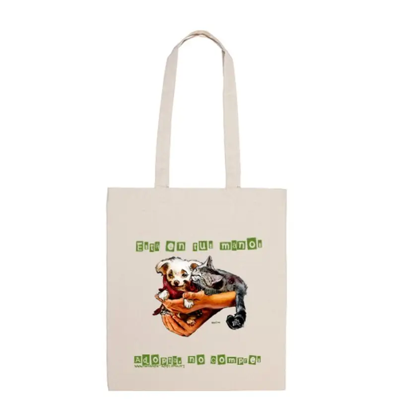 Borsa di tela spalla, è nelle tue mani