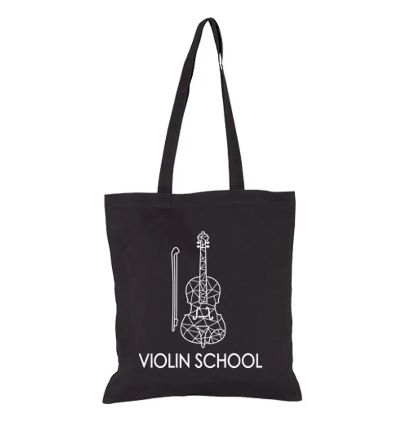 Borsa di tela strumento musicista di musica della scu