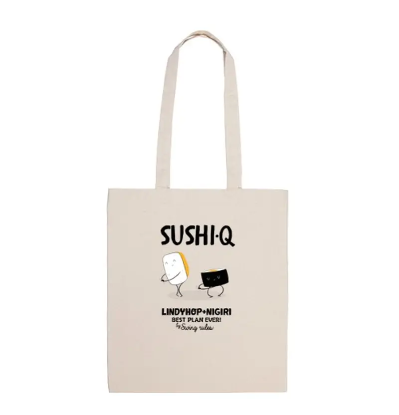 Borsa di tela sushiq nero