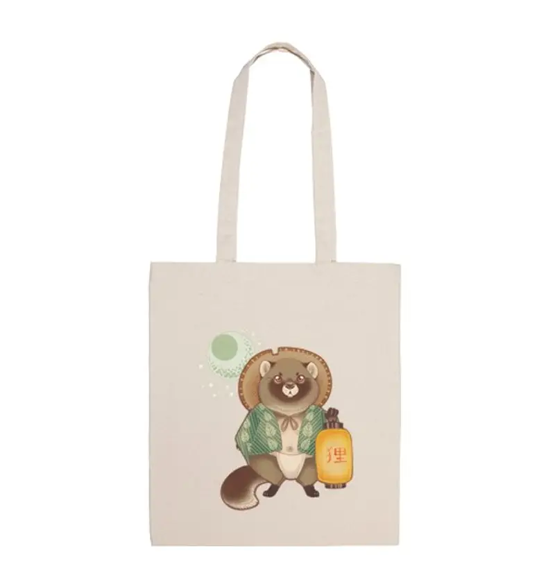 Borsa di tela Tanuki