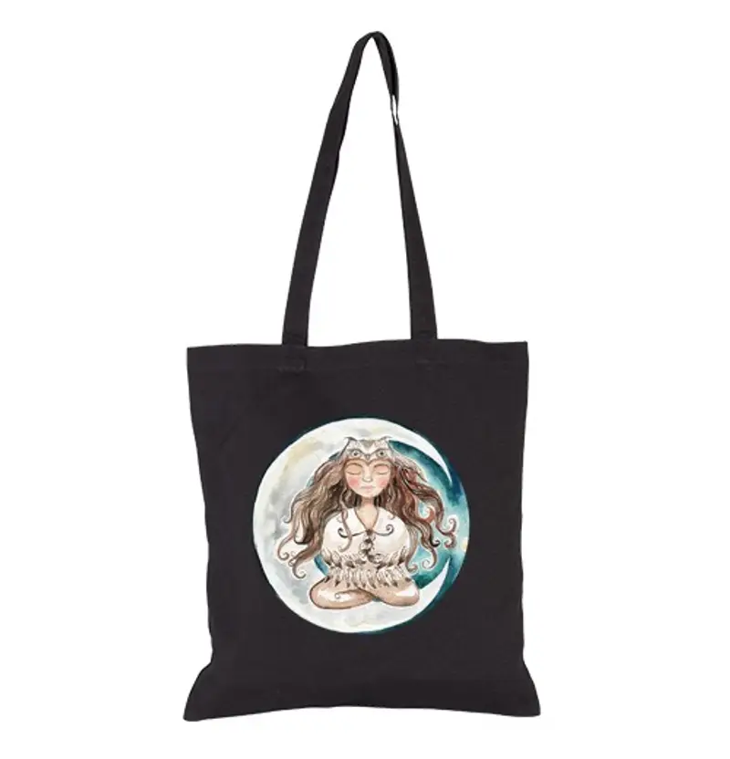 Borsa di tela tela borsa della luna spirito