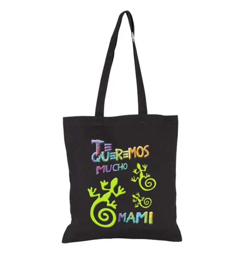 Borsa di tela ti vogliamo bene mamma il mio geco per mamma