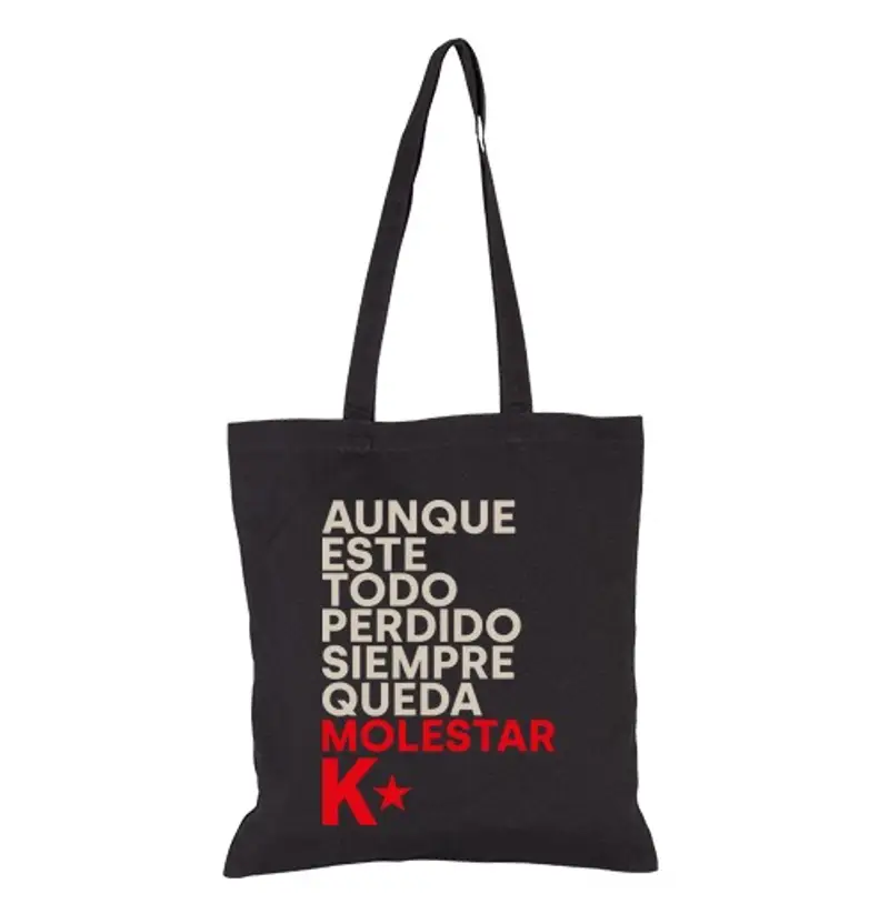 Borsa di tela tipografico corto