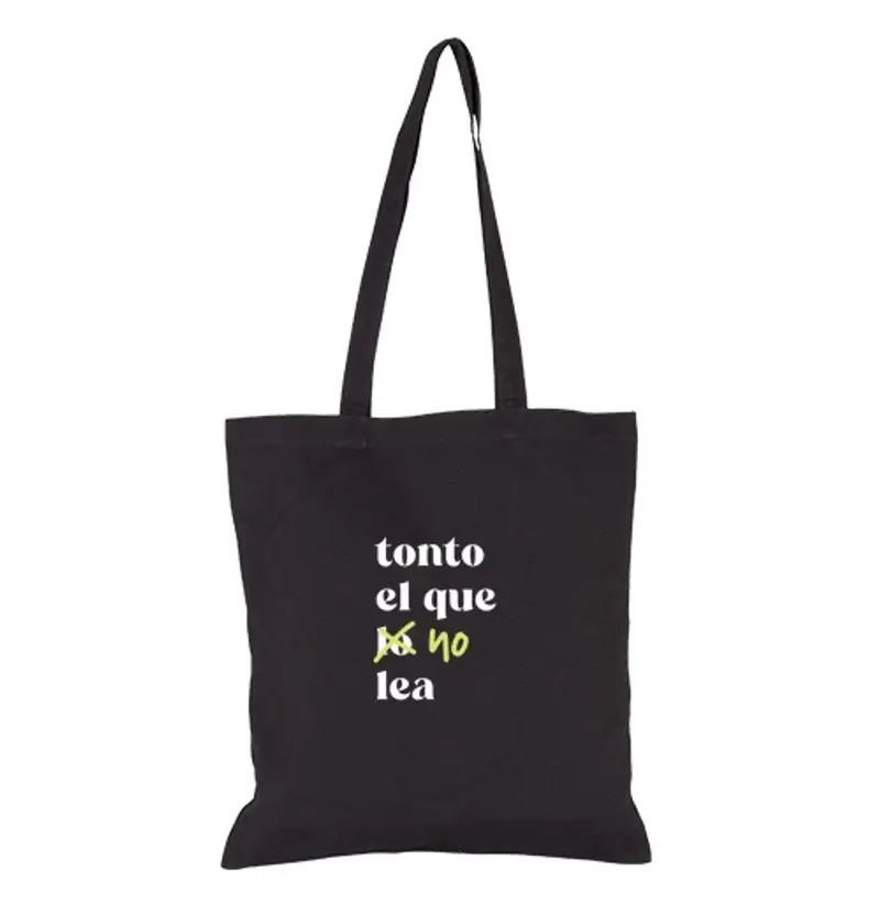 Borsa di tela tonto che non legge - totebag