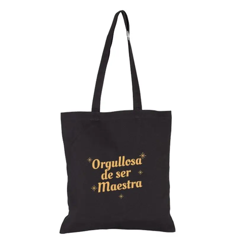 Borsa di tela tote-bag orgogliosa di essere un'insegnante