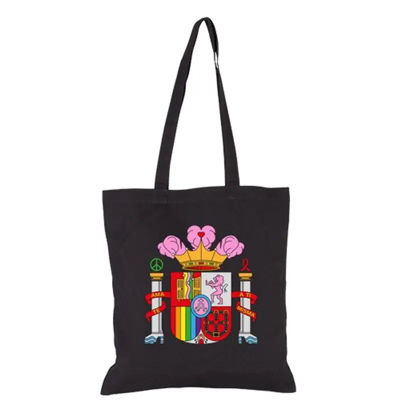 Borsa di tela Tote bags, black color