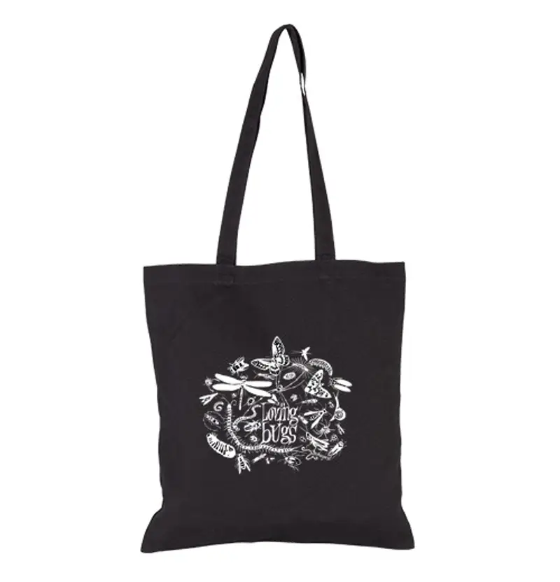 Borsa di tela Tote bags, black color