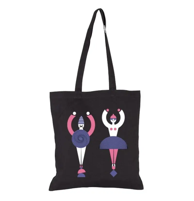 Borsa di tela Tote bags, black color
