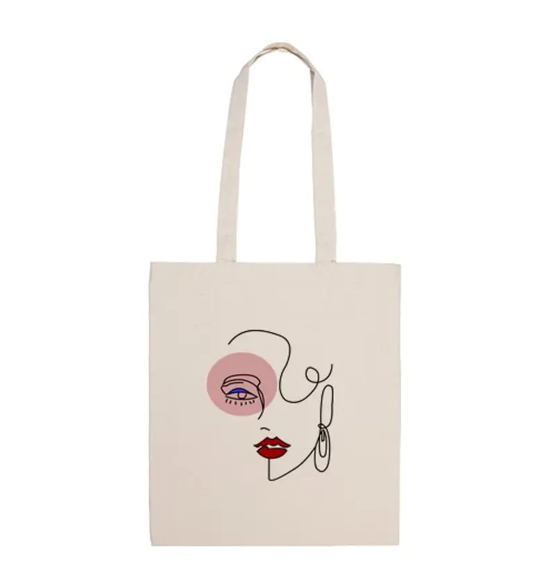 Borsa di tela Tote bags, natural color