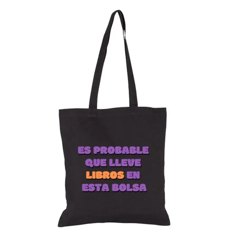 Borsa di tela tote - è probabile che porti libri in questa borsa