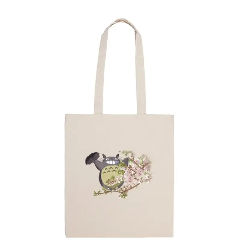 Borsa di tela totoro e flowers