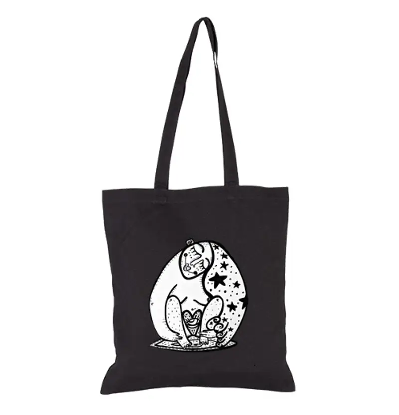 Borsa di tela transmutis borsa nera