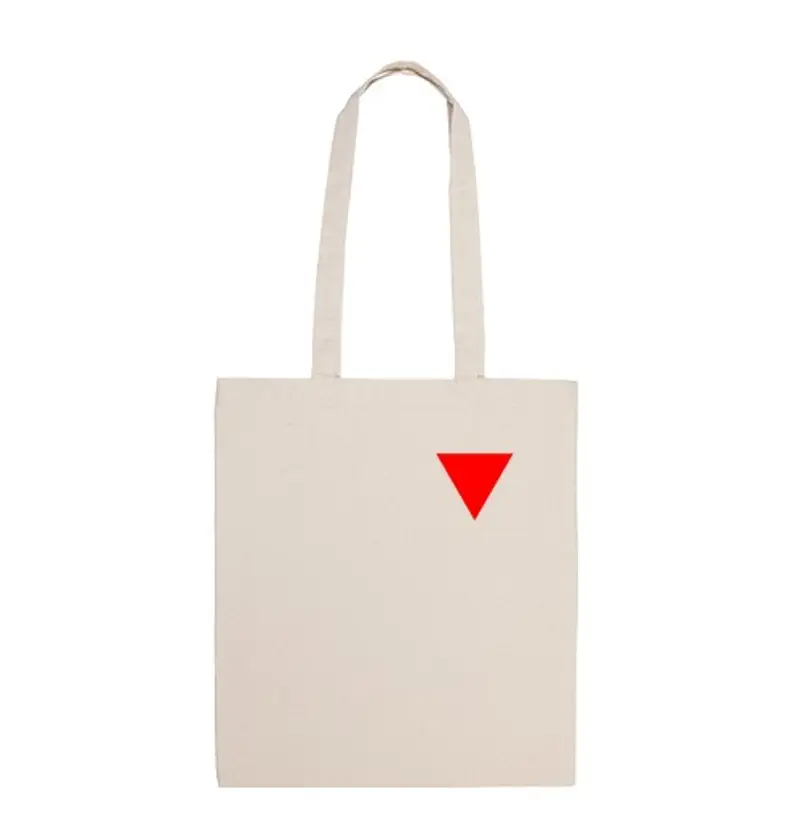 Borsa di tela triangolo antifascista antifascista