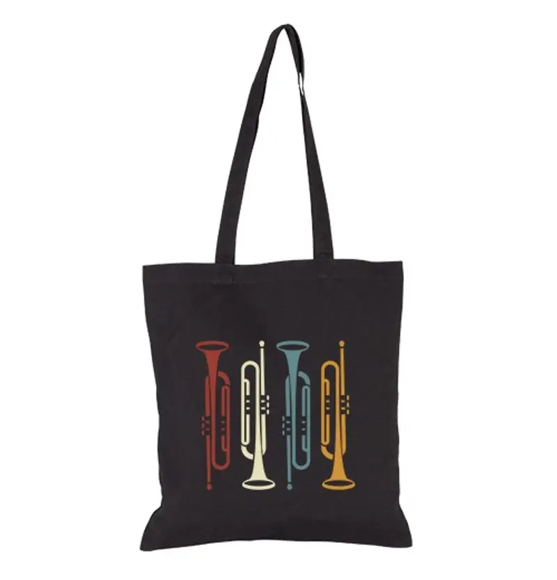 Borsa di tela tromba vintage retrò