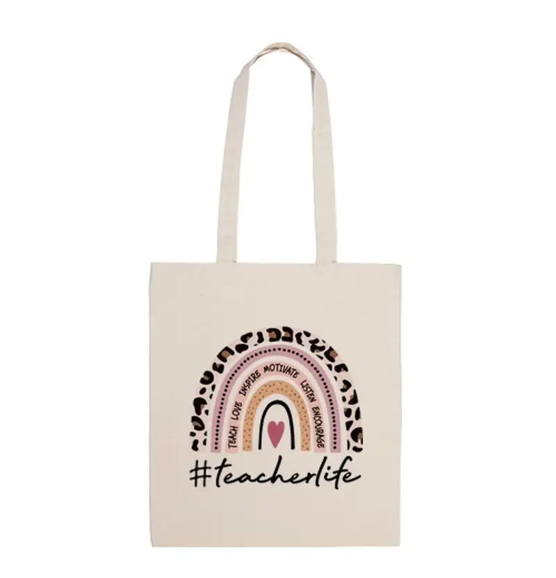 Borsa di tela vita di pr of esor arcobaleno