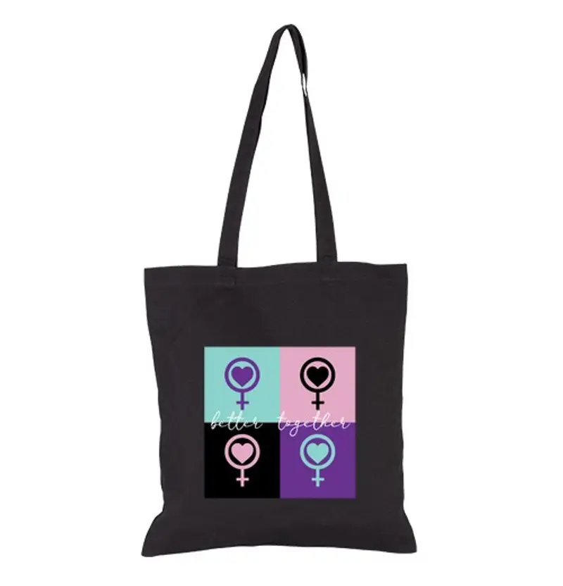 Borsa di tela Warhol Women better together