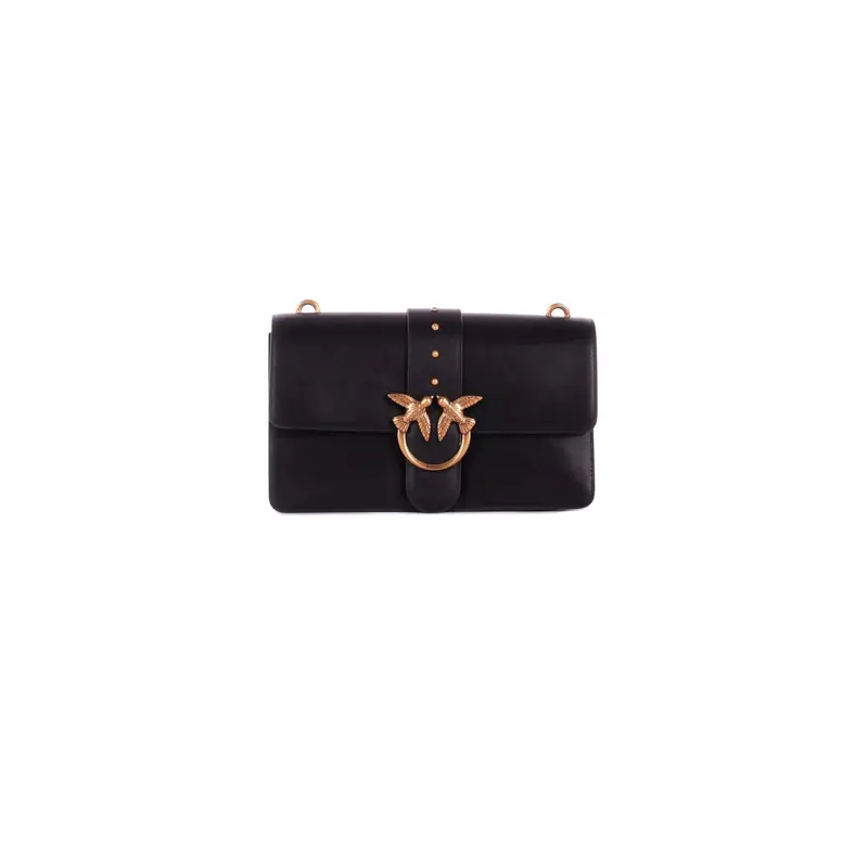 Borsa Donna PINKO Nero gold Love one classic st cl vitello