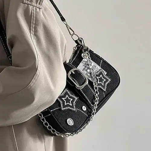 Borsa Donna Y2k Vintage Prime, Shoujo Y2k Bag, Borsa Vintage, Piccole Borse a Mano, Borse a Tracolla Degli Anni 2000 miniatura 3