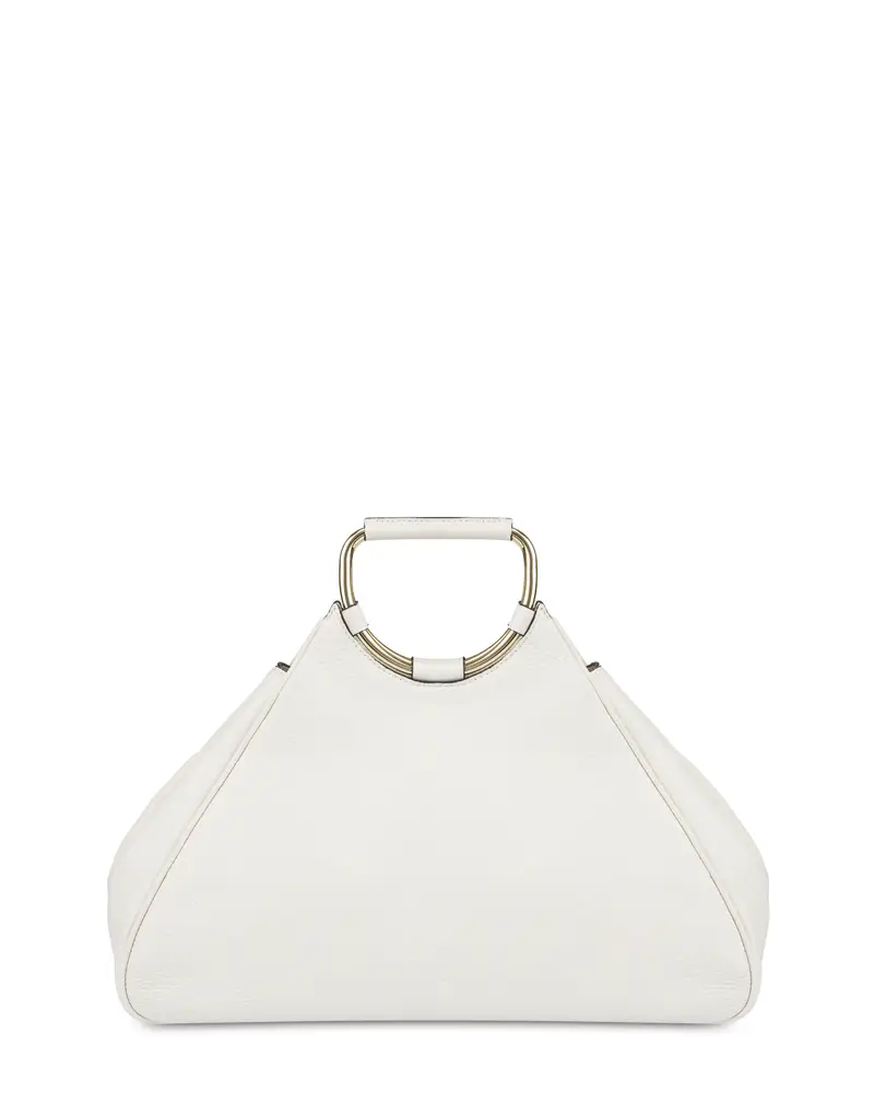 Borsa doppio manico in vitello Armour AVORIO, one_size, Pollini