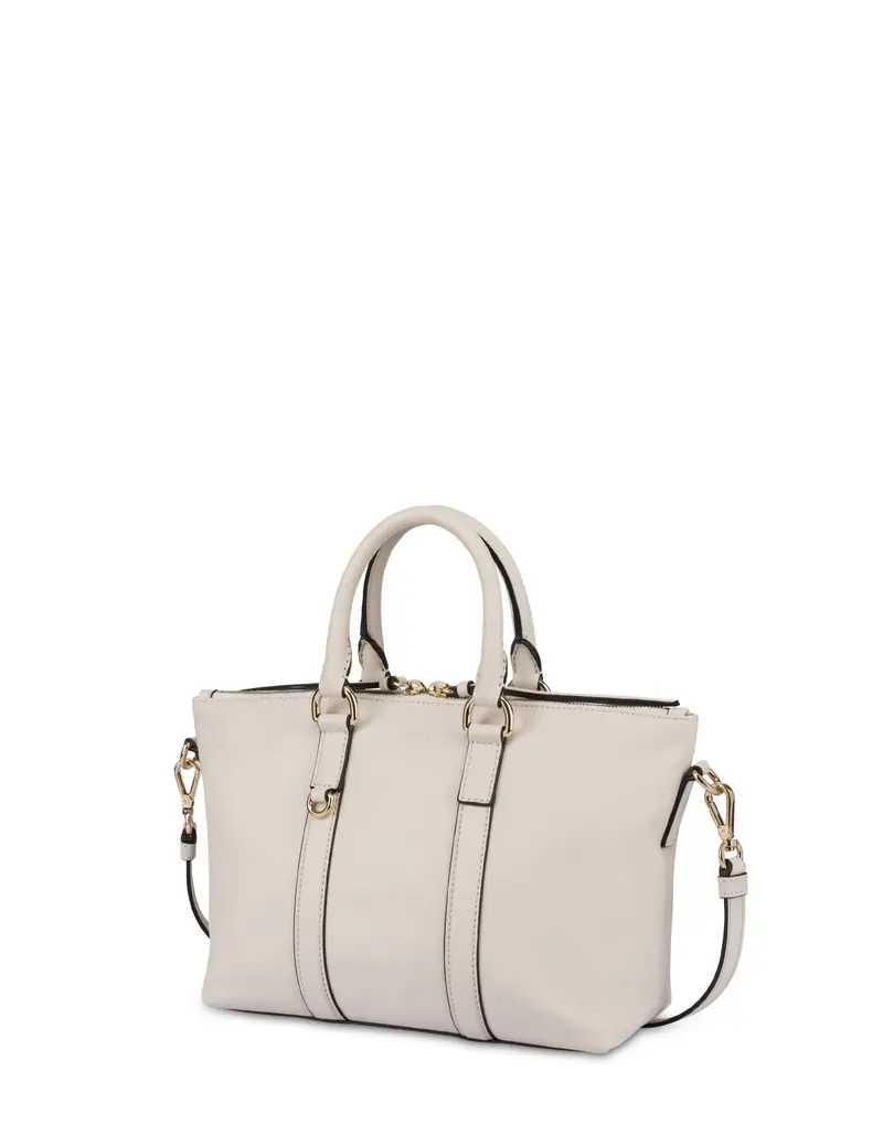 Borsa doppio manico in vitello Minimal Small GESSO, one_size, Pollini miniatura 2