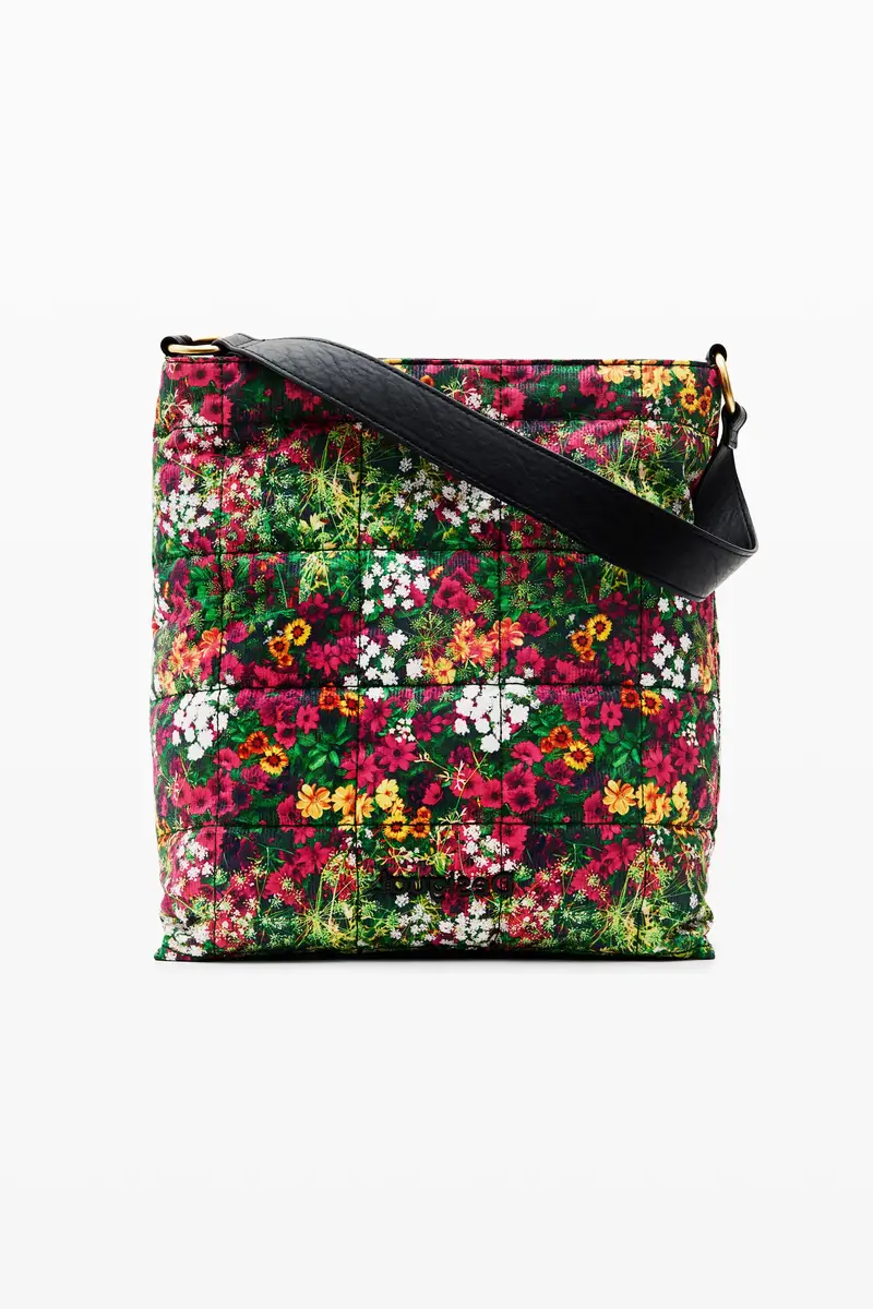 Borsa grande a sacco floreale