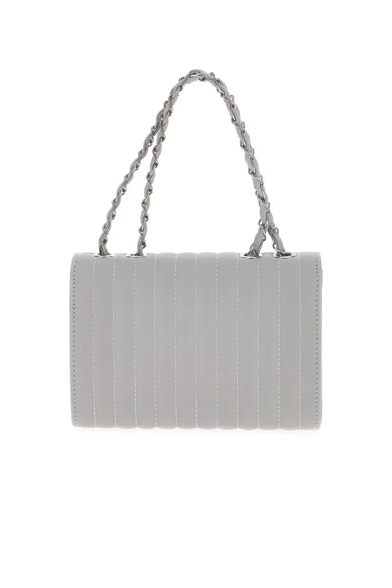 Borsa grigia trapuntata con doppio manico PRIMA RIGA SPA ATENA miniatura 3