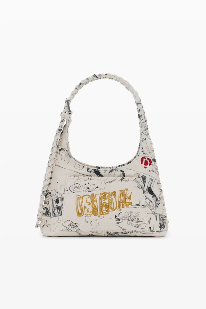 Borsa media con lettering