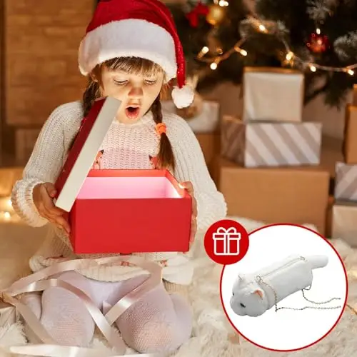 Borsa Per Animali Di Peluche, Borsa A Forma Di Gatto Di Peluche Simpatico Cartone Animato, MiniBorse A Tracolla Pelose miniatura 2