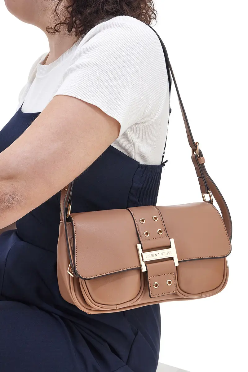 Borsa Rettangolare a Spalla con Tasche GUIDO VIETRI K30.365.B016