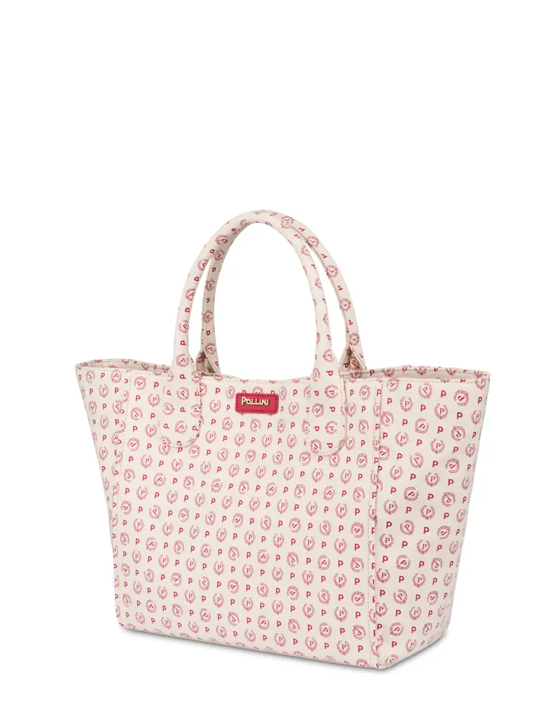 Borsa tote Heritage Jacquard Medium AVORIO/ROSSO/ROSSO, one_size, Pollini miniatura 2