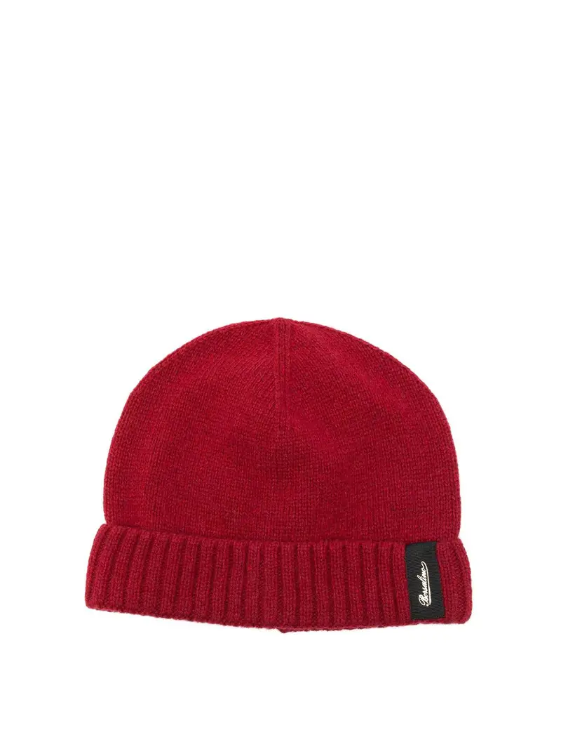 Berretto in cashmere da cittÃ Rosso Scuro