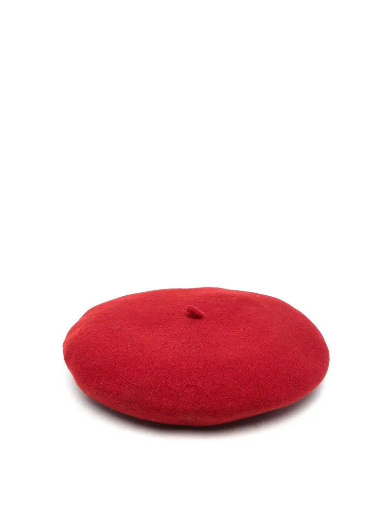 Cappello basco in lana Rosso